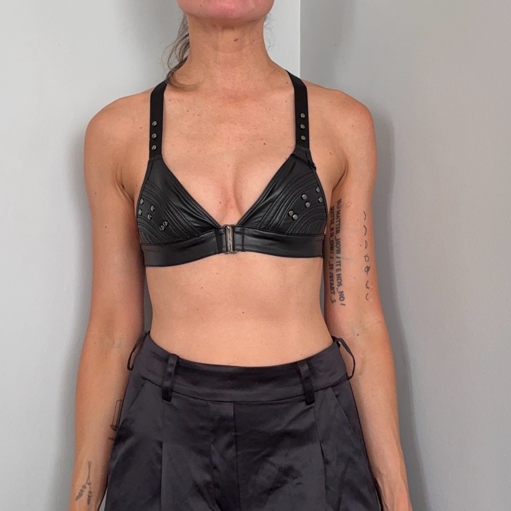 ☀️+ extra 50% off!☀️ NWT Honey Birdette Leather Casey Bra